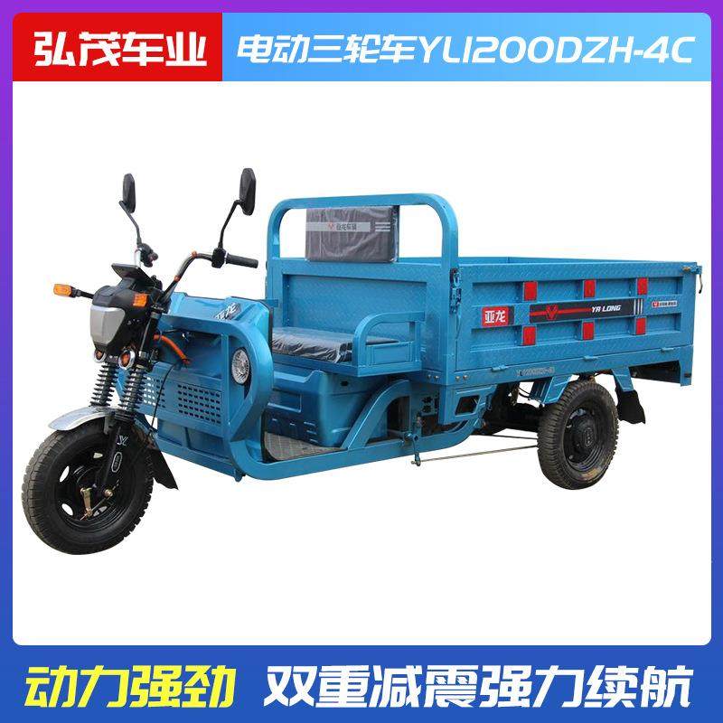 常州新款电动三轮车拉货载货田园农用载重王接送孩子老年代步三轮