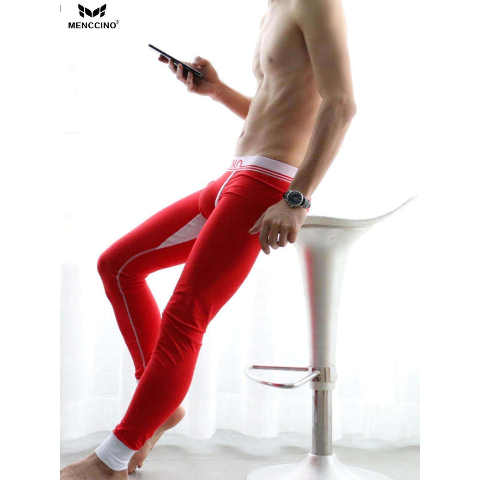 2026本命年男士秋冬季保暖打底衬裤薄款运动棉质内衣青少年修身