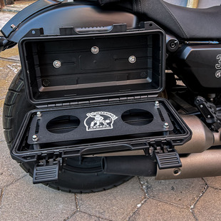 钱江闪250 300 350专用支架挂载备用防水工具箱 战术边箱无损安装