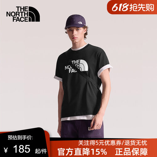 TheNorthFace北面短袖T恤男女同款圆领纯棉运动户外透气新款|8GWB