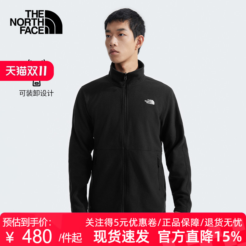 TheNorthFace北面男款立领抓绒衣25秋冬外套户外可做抓绒内胆88R9