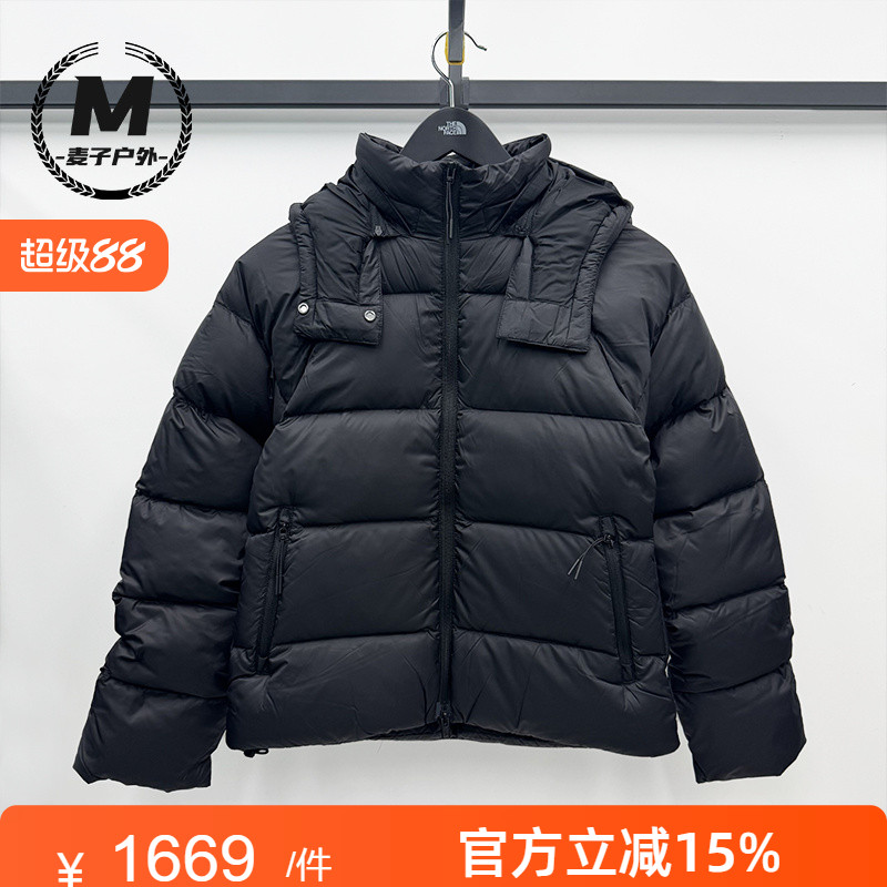 北面鹅绒服女2025秋冬新羽绒保暖