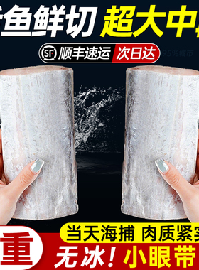 东海带鱼新鲜冷冻整箱10斤袋雷达网带鱼段刀鱼中段海鱼海鲜水产鲜