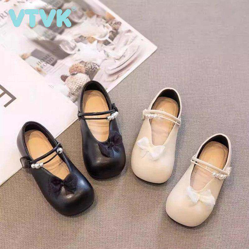 VTVK女童皮鞋公主鞋2025新款软底春秋浅口单鞋儿童平底时尚豆豆鞋,童鞋/婴儿鞋/亲子鞋,皮鞋,淘宝优惠券,粉丝福利购,淘宝优惠卷