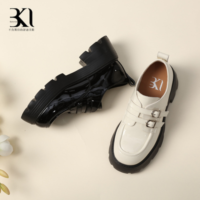 BAKERLOO双带深口厚底乐福休闲鞋AD173