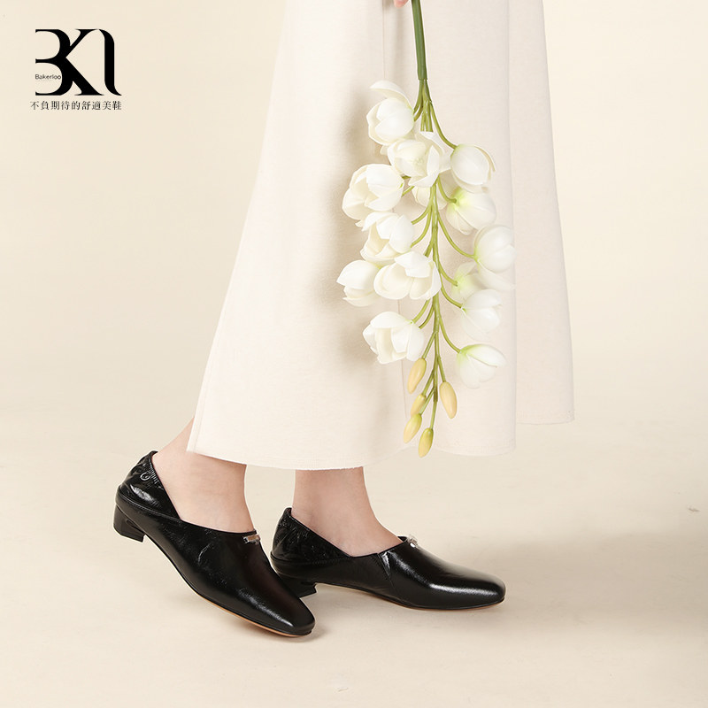 BAKERLOO方头深口可踩低跟女鞋HD188