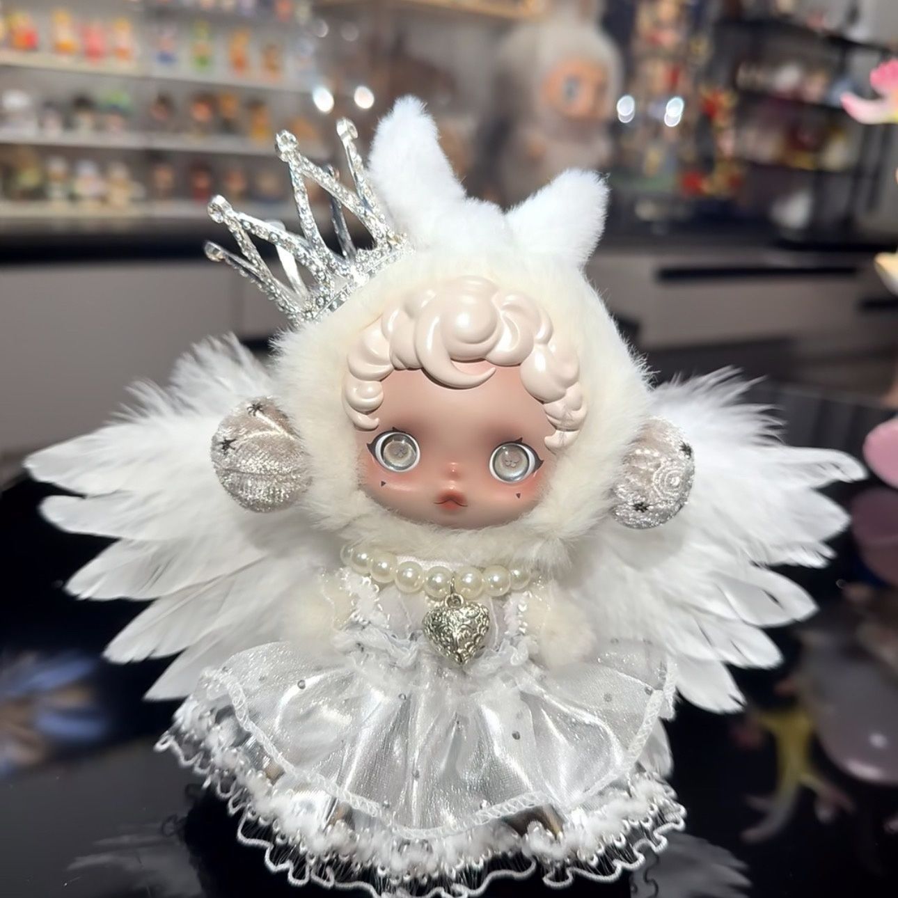 sp光织园胧雾着痕娃衣服原创皇冠翅膀金银色困困睡魔套装裙子皇冠