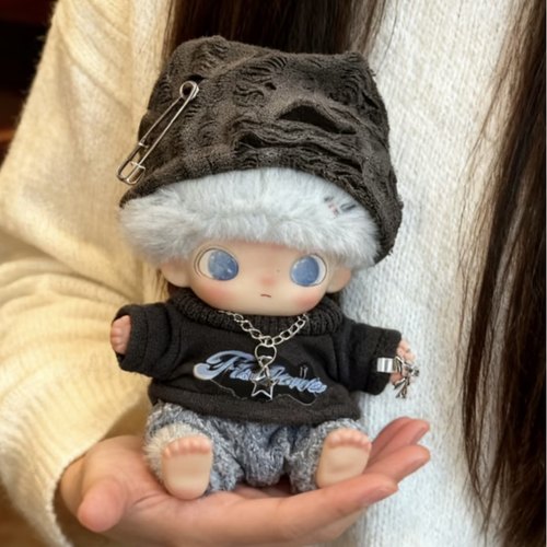 Dimoo新生日记娃衣10cm棉花娃娃衣服可爱套换装搪胶毛绒挂件着替