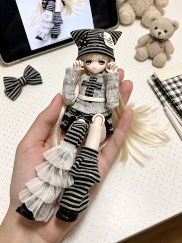 Ob22/24bjd娃衣特六体Azone混合天使米甜4可穿衣服别动我的齐刘海