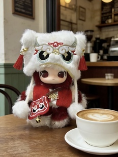 泡泡玛特2026马力全开DIMOO通关马10cm娃衣新年服搪胶毛绒拉布布