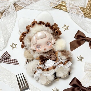 泡泡玛特2026新款马力全开SP千里马10cm娃衣新年服星星人搪胶毛绒