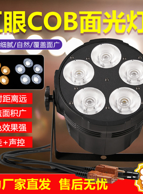 舞台灯光酒吧cob面光灯250W五眼补光灯LED帕灯婚庆活动演出会议灯