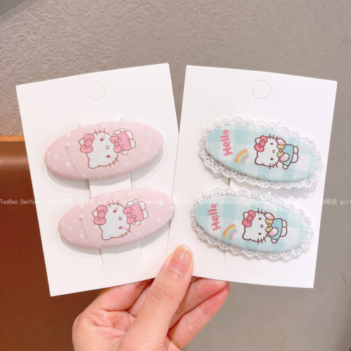 甜美女童卡通猫咪bb夹发夹女孩碎发整理儿童发卡宝宝可爱侧边发饰
