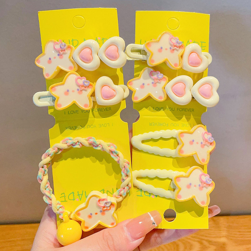 儿童黄色星星发夹可爱卡通发饰女童发绳侧边夹子头饰发卡刘海夹夏,童装/婴儿装/亲子装,发饰,淘宝优惠券,粉丝福利购,淘宝优惠卷