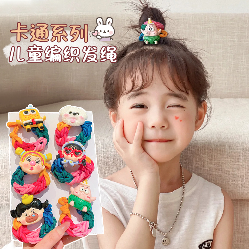 儿童多巴胺发绳卡通头绳扎丸子头