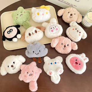 饰品 儿童胸针毛绒可爱卡通玩偶别针小动物公仔围巾配饰衣服包包装
