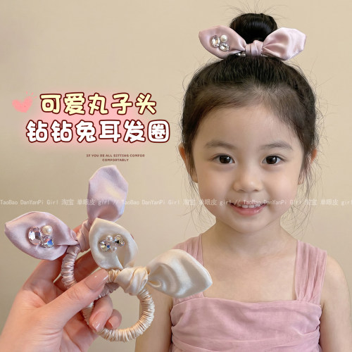 儿童甜美兔耳发绳女童2026新款
