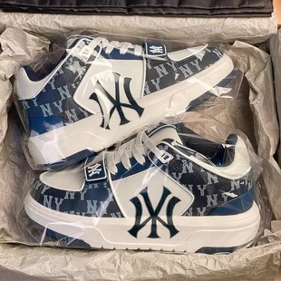 纽约洋基队男鞋莆田官方旗舰店正品学长鞋厚底增高运动休闲板鞋女