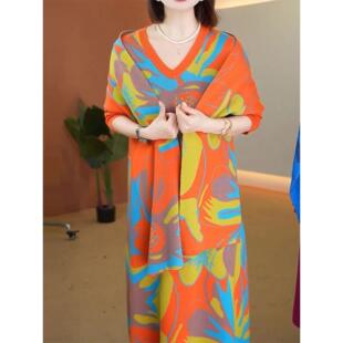 JOYIASS围巾裙子两件套装针织衫连衣裙女秋冬配大衣中长款过膝毛