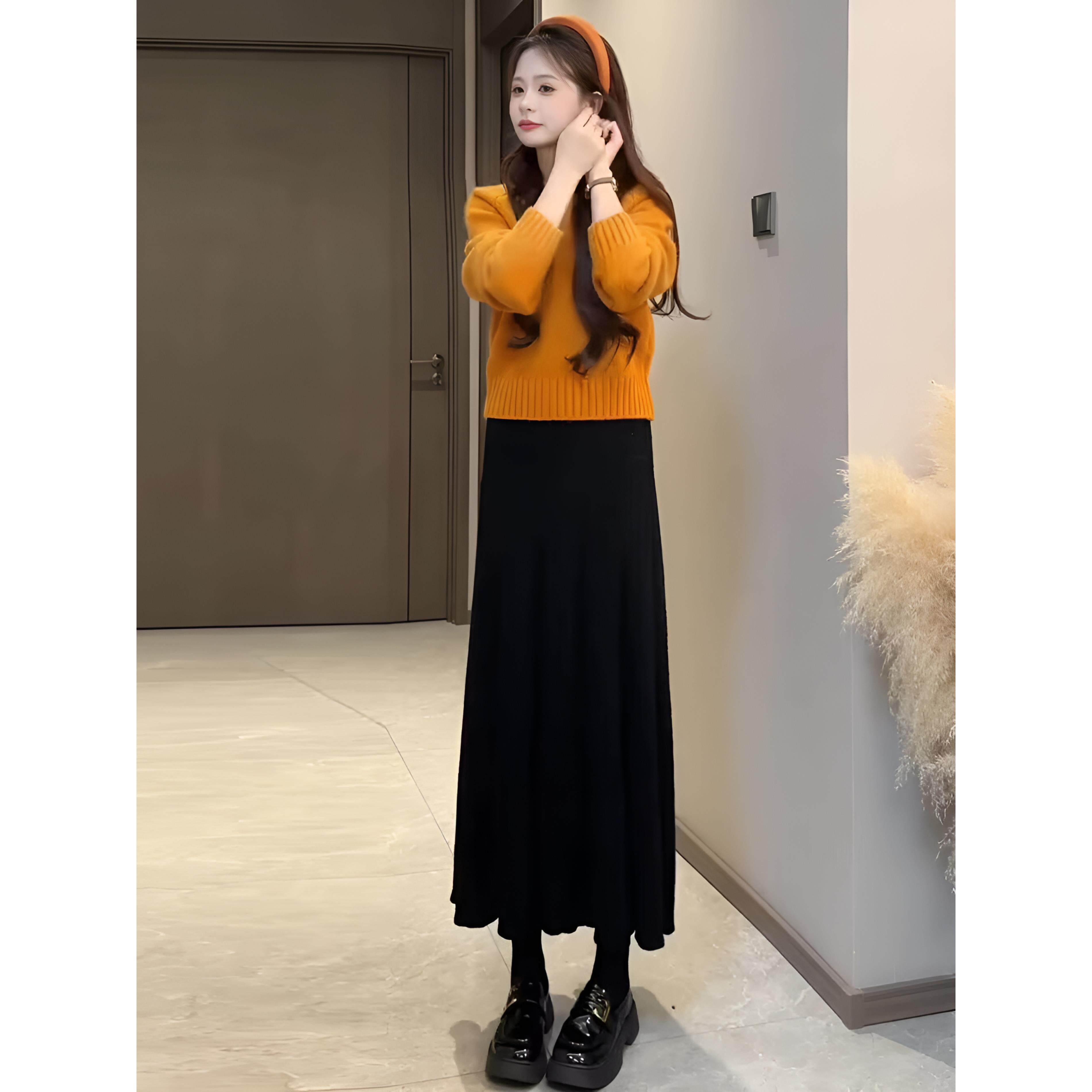 JOYIASS法式慵懒针织毛衣半身裙套装女秋季巨好看小个子松弛感穿