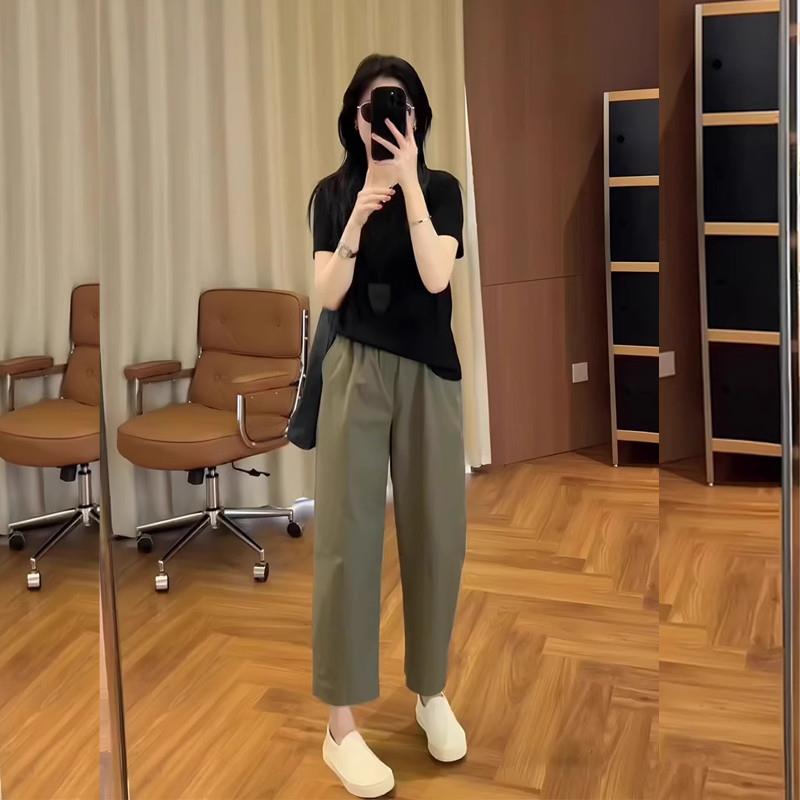 BLLOUKE小个子减龄一整套穿搭2025新款夏季今年流行微胖显瘦上衣