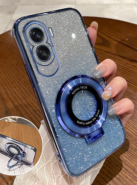 适用荣耀90lite手机壳honor90青春版新款CRT-NX1保护9O套Olite国际版透明硅胶防摔全包女男高级感带支架外壳