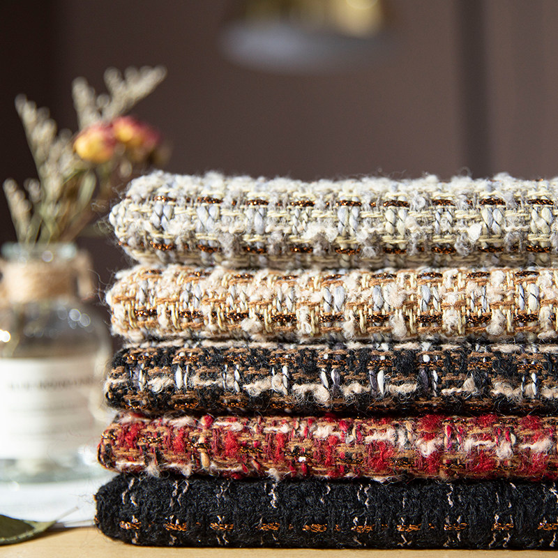 复古高档粗花呢小香风diy手工布料做衣服服装面料马甲连衣裙外套,居家布艺,海绵垫/布料/面料/手工diy,淘宝优惠券,粉丝福利购,淘宝优惠卷