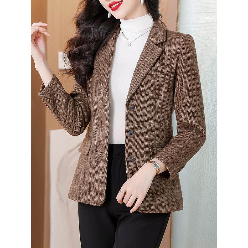 JOYIASS小西装外套女春秋2025秋季新款高级感女士休闲加厚小西服