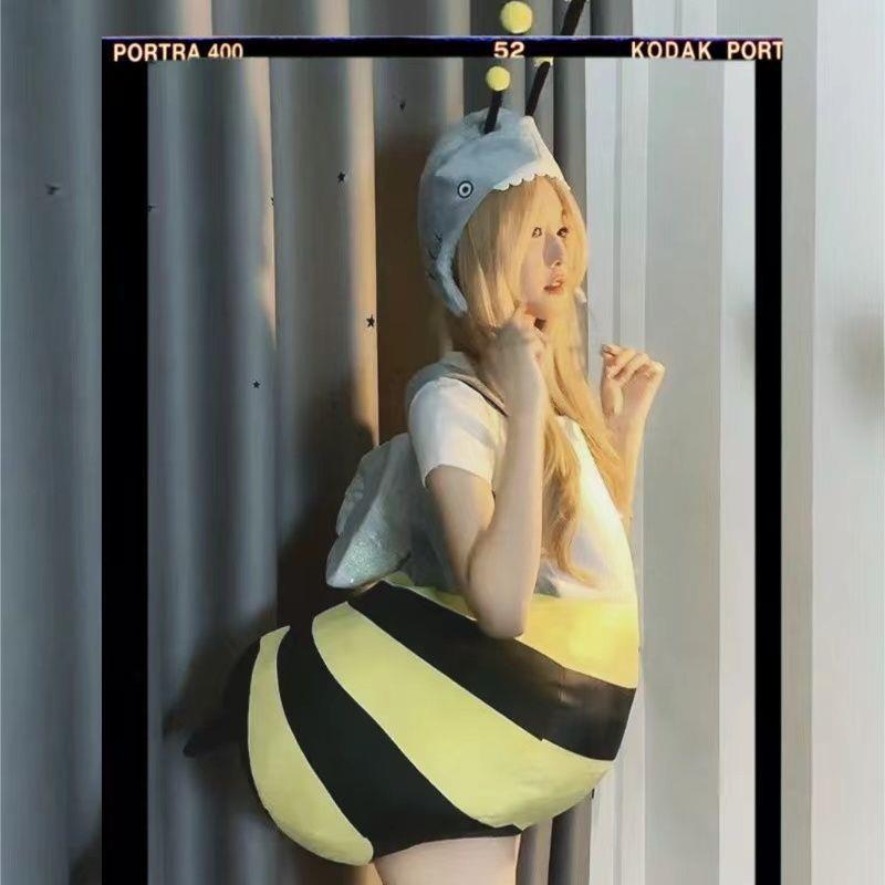 蜜蜂人偶服装鲨bee玩偶套装衣服网红创意搞怪儿童成人演出服表演