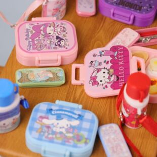 迷你微缩网红食玩仿真小饭盒午餐盒扣扣盒水壶餐具6分12分物品