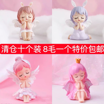 搪胶安妮宝贝蛋糕摆件大贝拉公主蜜雪儿娃娃网红女孩周岁蛋糕装饰
