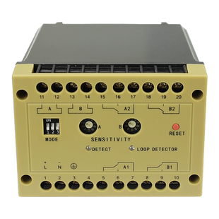 安智诚车辆检测器道闸地感检测器双路车检器地感线圈控制器带方向