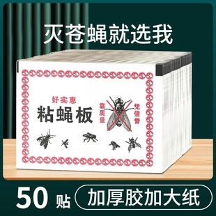 苍蝇贴强力粘蝇纸粘蝇板蚊子一扫光家用灭蝇子捕捉器克星飞虫果蝇