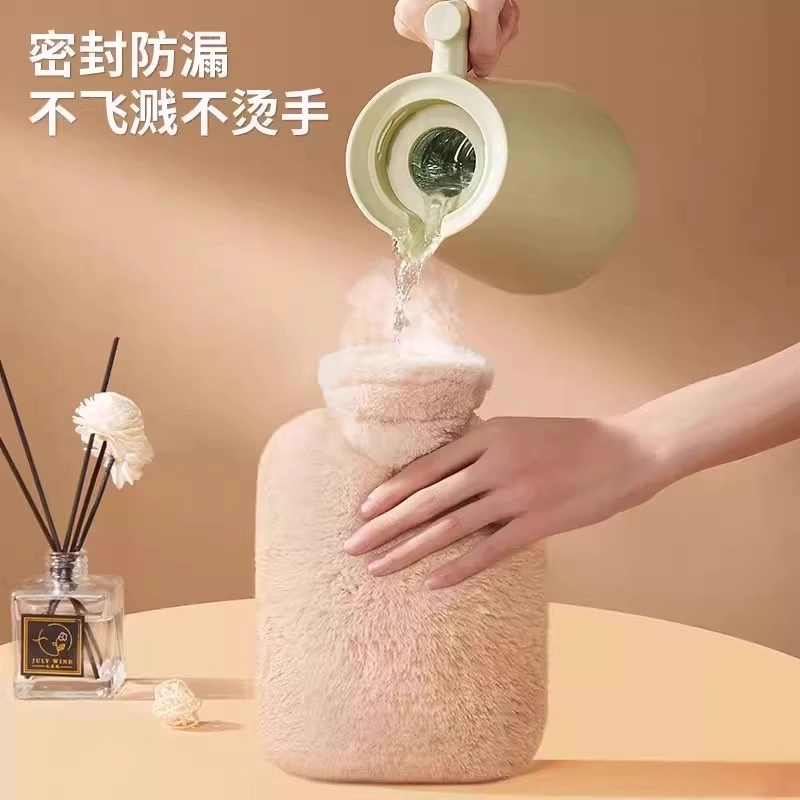 可拆注水防爆毛绒暖手袋