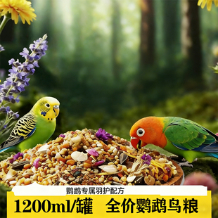 鹦鹉鸟粮饲料虎皮玄凤牡丹鸟食带壳黄谷子五色黍子小米混合专用粮