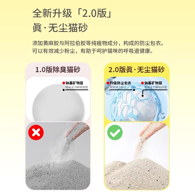 明星猫膨润土猫砂除臭无尘图片