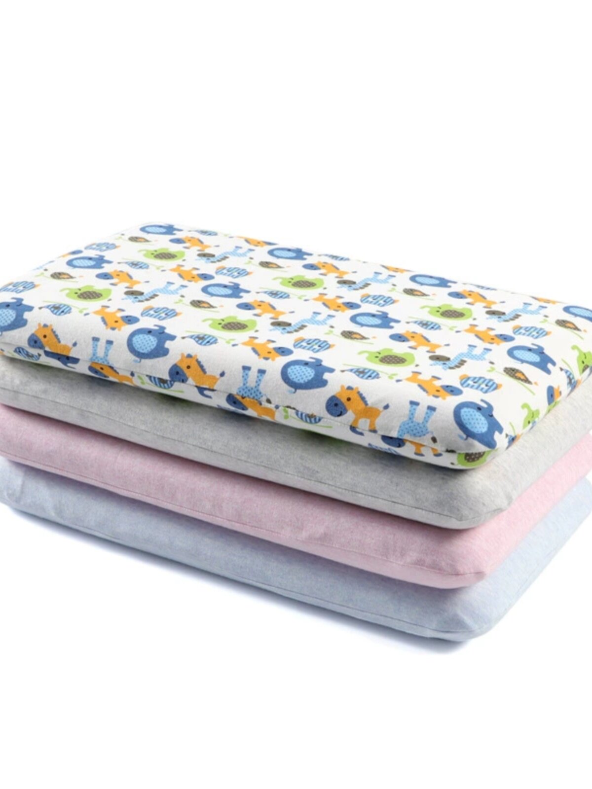 CHILDRENS FLAT PILLOW NATURAL LATEX CORE MITE BLOCK BREATHABLE JUVENILE UNIVERSAL BREAD PILLOW ANTIBACTERIAL COMFORTABLE DETACHABLE AND WASHABLE