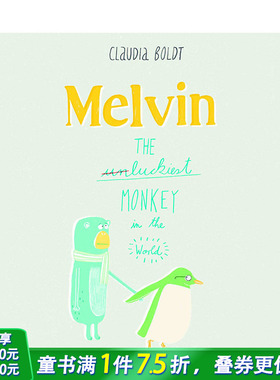 【现货】Melvin the Luckiest Monkey 梅尔文,幸运的猴子 英文原版绘本【善优童书】