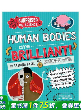 【现货】【科学惊奇录】人体奥秘工坊！精装 Surprised by Science：Human Bodies are Brilliant! 英文儿童插画科普绘本进口书