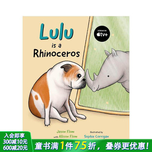 Lulu 英文儿童插画故事绘本 露露是只犀牛 Rhinoceros版 进口童书 预售