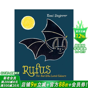 【预售】鲁弗斯：热爱色彩的蝙蝠 Rufus: The Bat Who Loved Colours 英文儿童插画故事绘本 进口童书