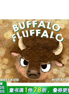 【预售】野牛蓬蓬（平装） Buffalo Fluffalo 英文儿童插画故事绘本 进口童书 鼓励自我接纳 可爱图画书 艾美奖提名作家Bess Kalb