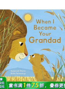 【预售】当我成为你的祖父 亲子共读(带音频) When I Became Your Grandad 英文儿童插画故事绘本 进口童书