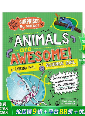 【现货】【科学惊奇录】动物超能图鉴 【Surprised by Science】Animals are Awesome! 百科知识科普 英文儿童插画绘本 进口童书