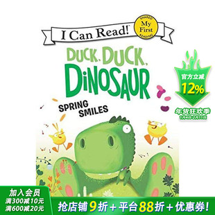 【现货】 Duck, Duck, Dinosaur: Spring Smiles，【鸭子，鸭子，恐龙】:英文原版图书籍进口正版 George 儿童分阶阅读