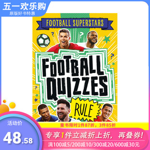 【预售】英文原版 足球明星特辑：你应该了解的足球规则Football Superstars:Football Quizzes Rule 6岁+儿童英语初级