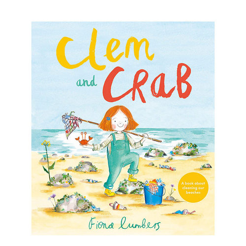 【预售】英语原版 克莱姆和螃蟹Clem and Crab 英文儿童艺术绘本 Fiona Lumbers插画 3-6岁 进口图书 善优童书