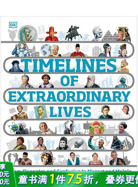 【现货】传奇人生时间图谱 【Timelines】Timelines of Extraordinary Lives 英文儿童插画科普绘本 进口童书