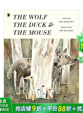 【预售】狼、鸭和老鼠 英文儿童艺术绘本The Wolf The Duck And The Mouse Mac Barnett【善优童书】
