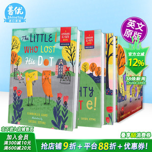【多册选拍】快乐英语启蒙4册绘本：丢了圆点的小i/小e/元音字母/标点 Language is Fun:The Little i Who Lost His Dot英文儿童书